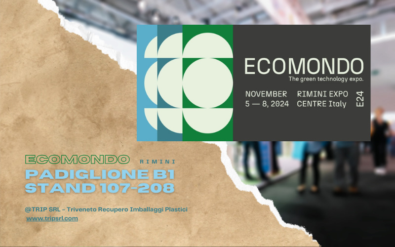 ECOMONDO 2024 Anche quest’anno saremo presenti a Rimini, in occasione di questa prestigiosa Fiera. Vi aspettiamo numerosi, nei giorni 5 – 6 – 7 – 8 Novembre ’24: ci trovate al padiglione B1, stand 107-208.
